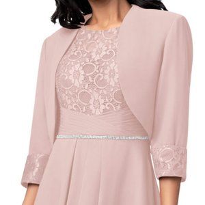 Azazie Calliope Chiffon Wrap (sz 10) - dusty rose